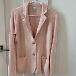 J. Crew Blush Pink Knit Blazer